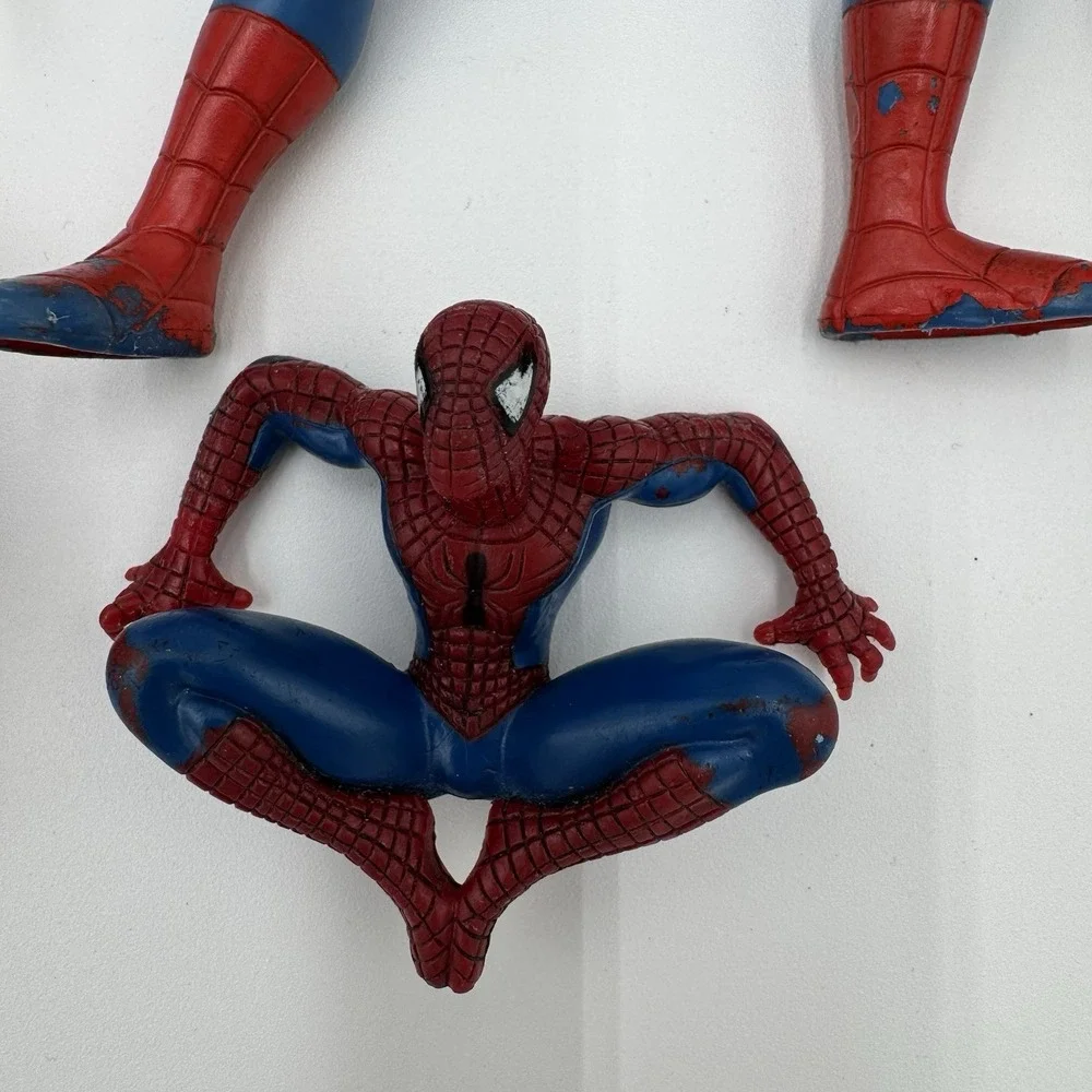 Marvel Spider-Man Action Figure Lot 8pc Set Large Figure Toy Car Web Wings